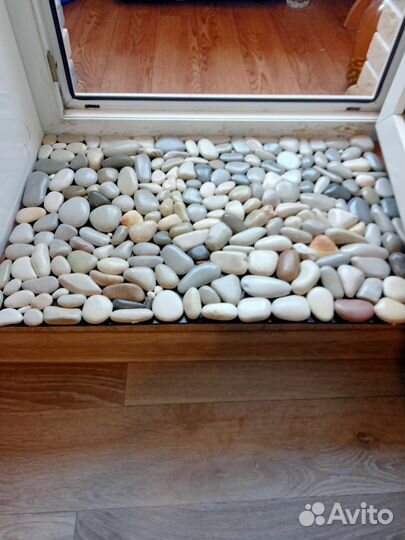 Коврик из морской гальки