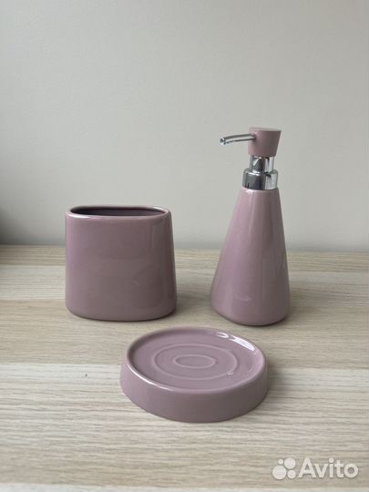 Аксессуары для ванной, керамика, 3 шт