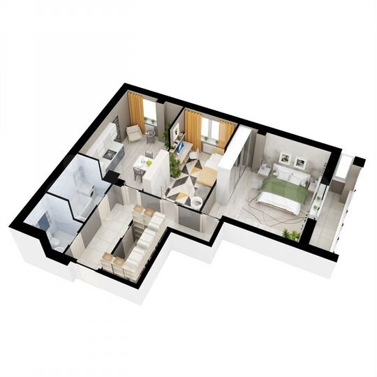 2-к. квартира, 69 м², 11/16 эт.