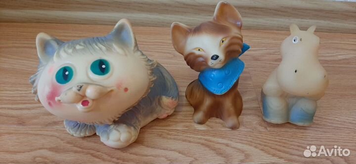 Детские игрушки СССР резиновые, пластик, мягкие