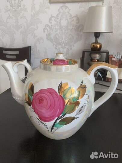 Чайник Гигант Дулево СССР Фарфор