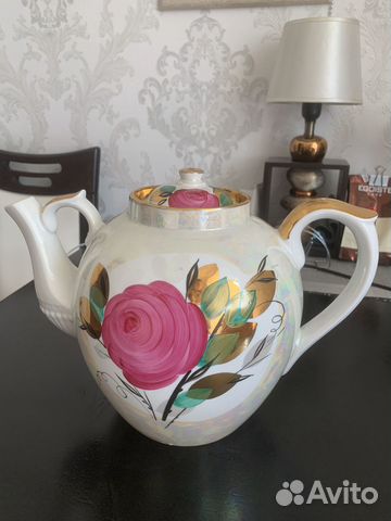 Чайник Гигант Дулево СССР Фарфор