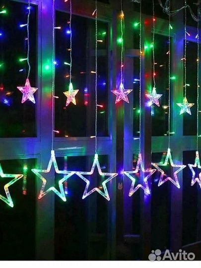 Гирлянда Звезды и Луна