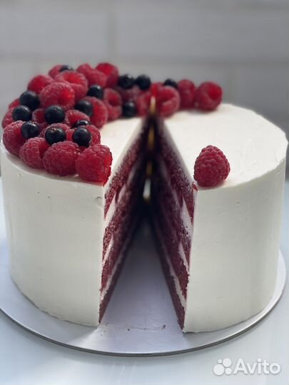 Торт Красный бархат (пол торта)