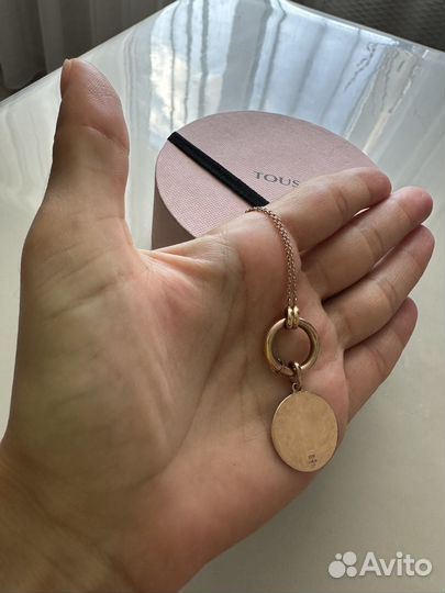Цепочка с подвеской Tous оригинал