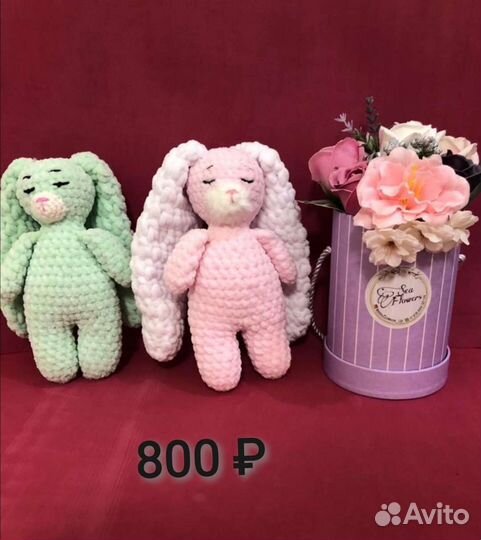 Вязаные игрушки ручной работы