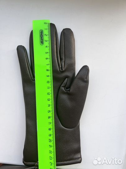 Перчатки кожаные коричневые