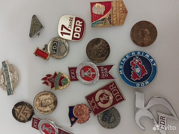 Значки гдр,СССР