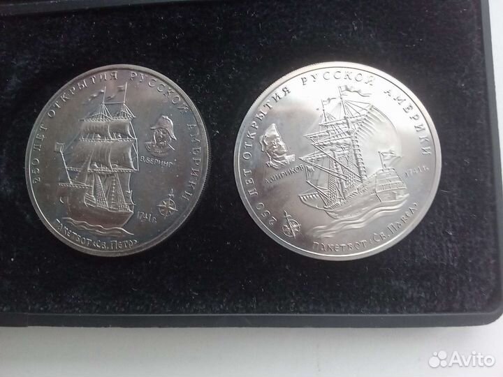 Нумизматические жетоны СССР 250лет Русской Америки
