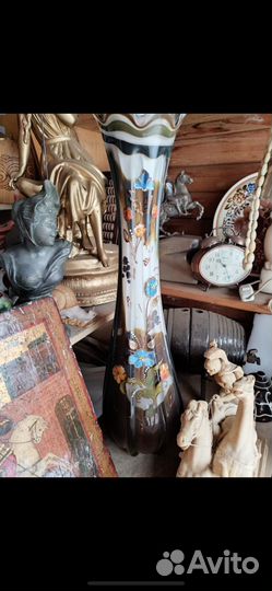 Ваза цветное стекло для цветов