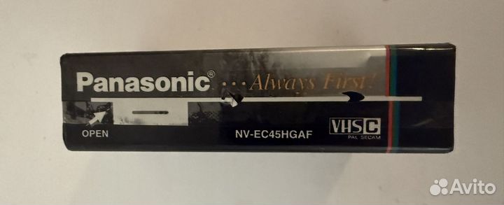 Видеокассета vhs c Panasonic новая с хранения
