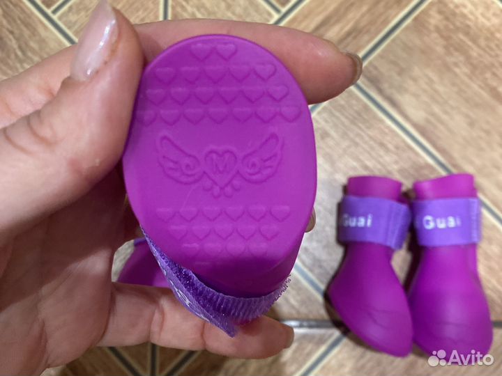 Обувь(резиновая) для маленьких собак, размер М