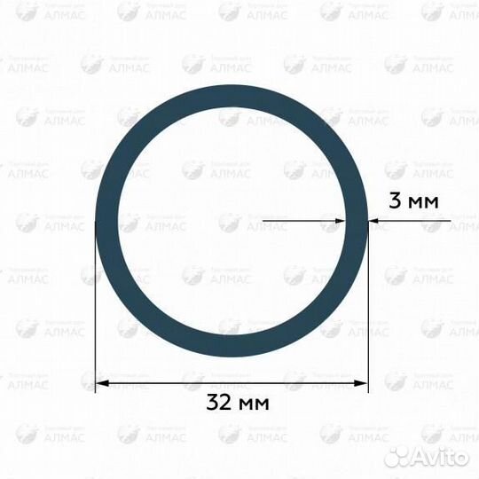 Труба металлическая бесшовная 32х3 металлопрокат