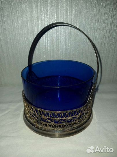 Конфетница скань металлическая. СССР