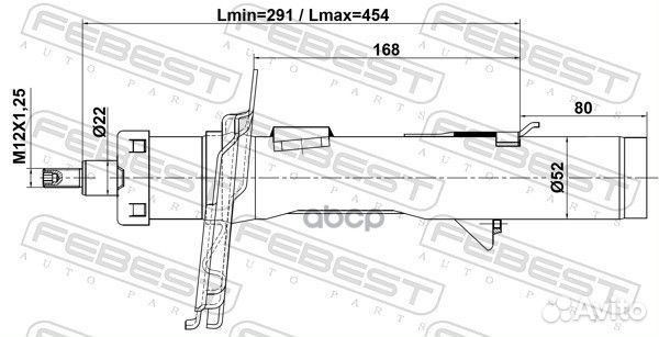 Амортизатор передний левый GAS.twin tube 211100