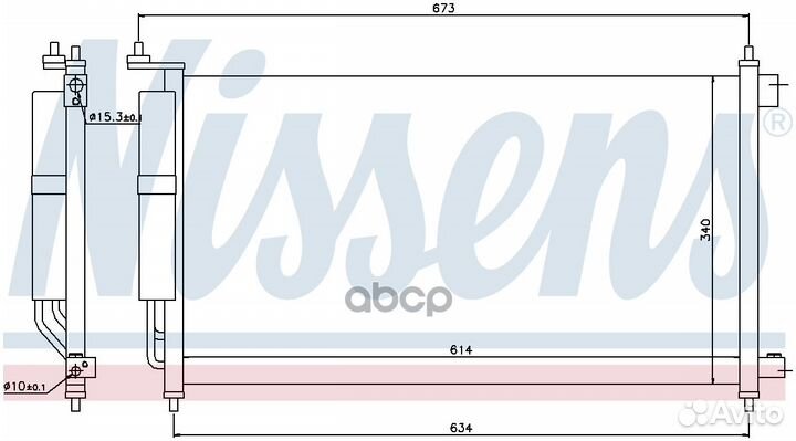 Радиатор кондиционера nissan: juke (F15) 1.6i 1
