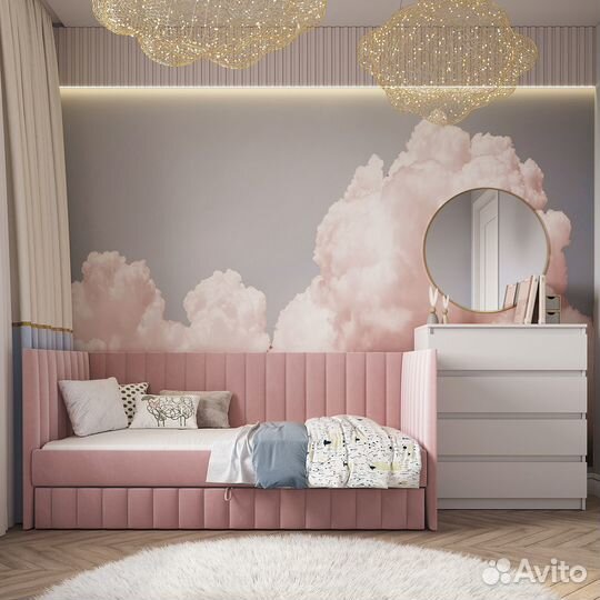 Детская мягкая кровать диванчик Лайни