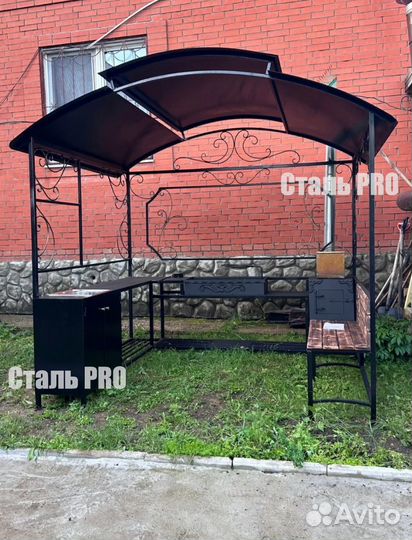 Мангал с крышей