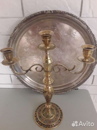 Подсвечники латунь