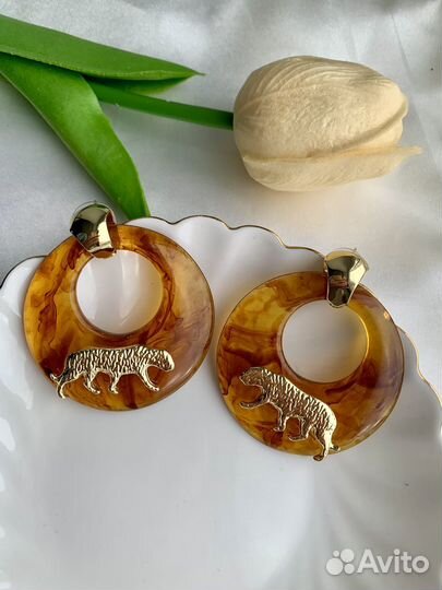 Крупные серьги