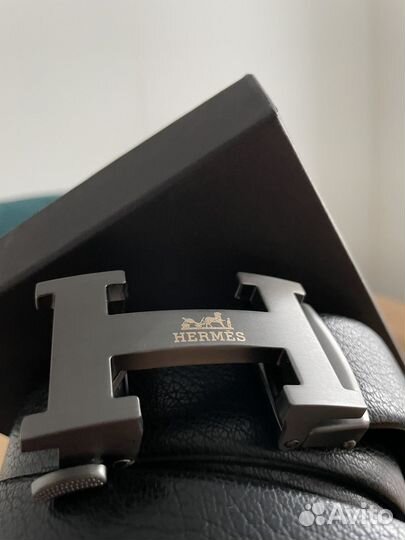 Ремень мужской hermes кожаный