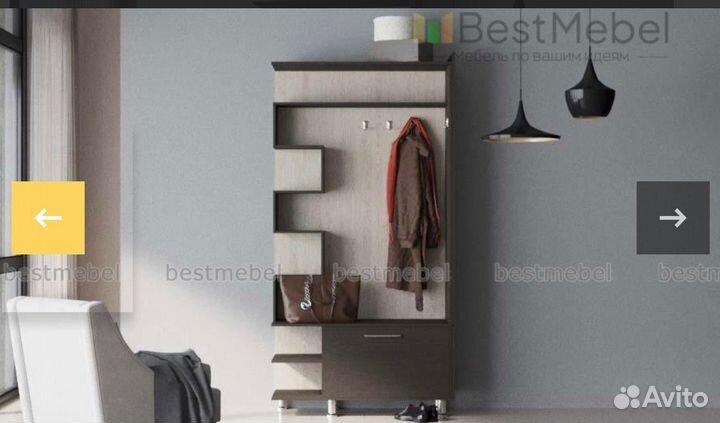 Прихожая тумба с вешалкой Феерия