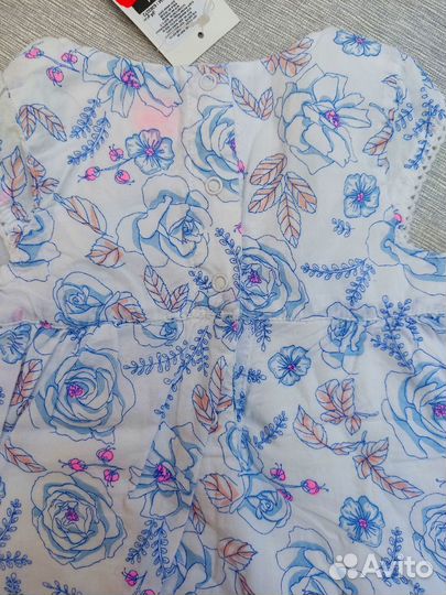 Бодик-платье на девочку 68см