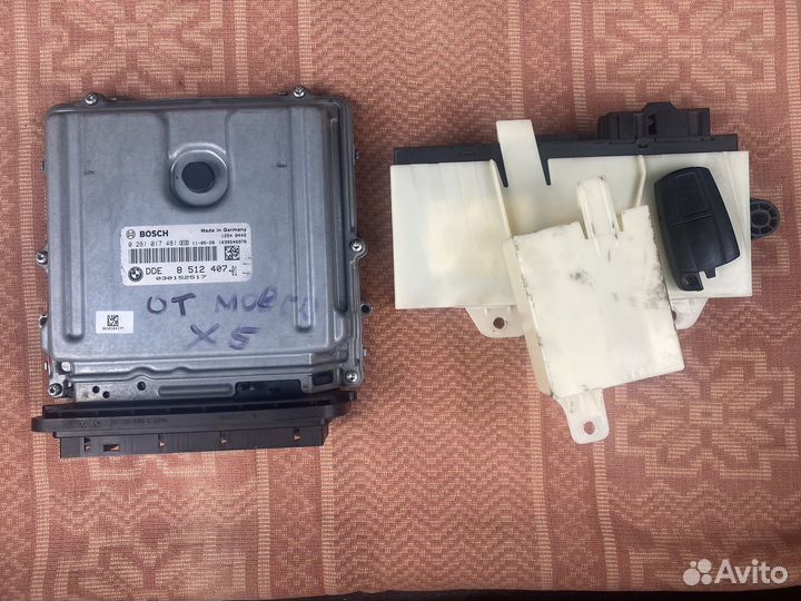 Блок DDE, блок CAS C4, ключ 868 мгц KeylessGo E70