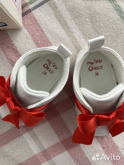 Пинетки chicco для девочки 16р