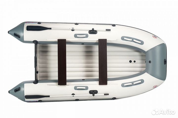 Лодка mishimo lite DF 400 В сером цвете