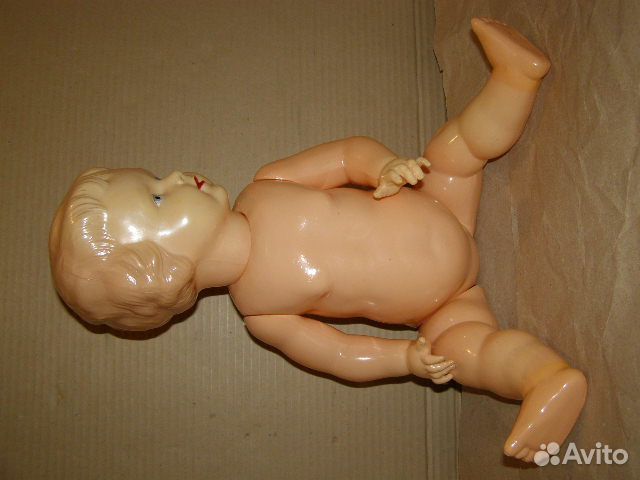 Кукла целлулоид.50-е годы.ссср. люкс 52 см