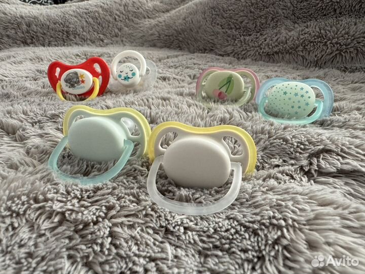 Пустышки avent / baboo / lubby 0 - 6