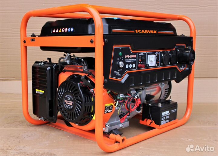Генератор Бензиновый carver PPG-8000Е