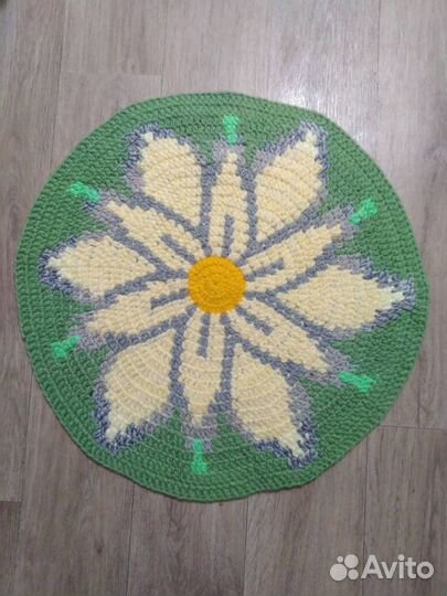 Вязанные коврики крючком