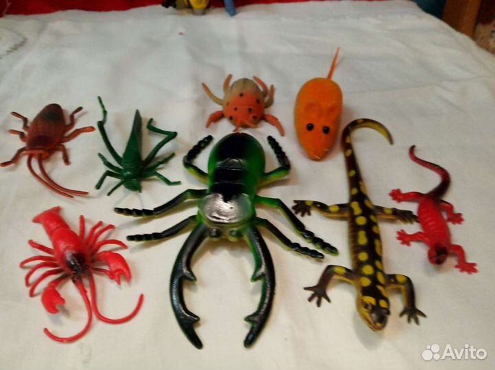 Животные коллекция пластик резина СССР
