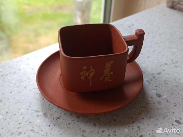 Глиняная чайная пара