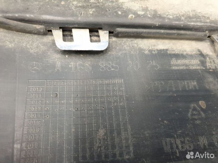 Юбка заднего бампера Mercedes M-klasse W166 ML GLE