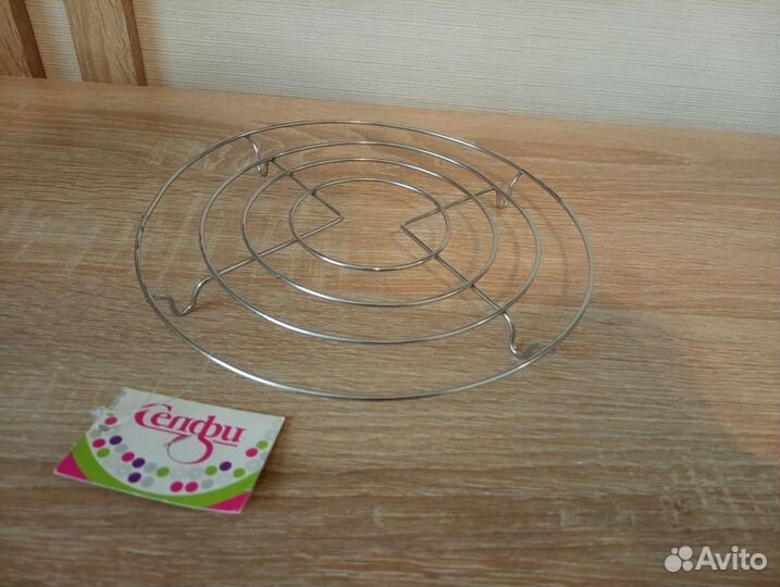 Подставка для горячего металлическая, круглая
