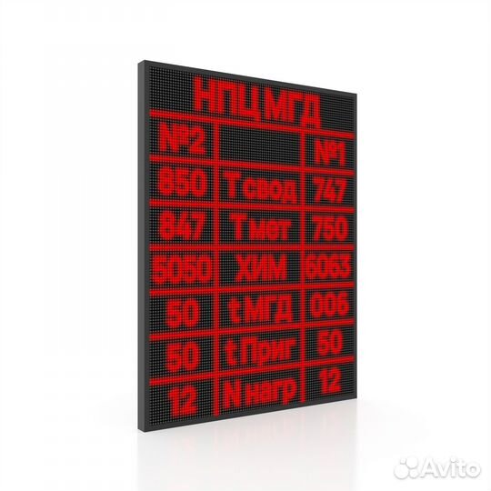 LED табло - светодиодное табло для производства