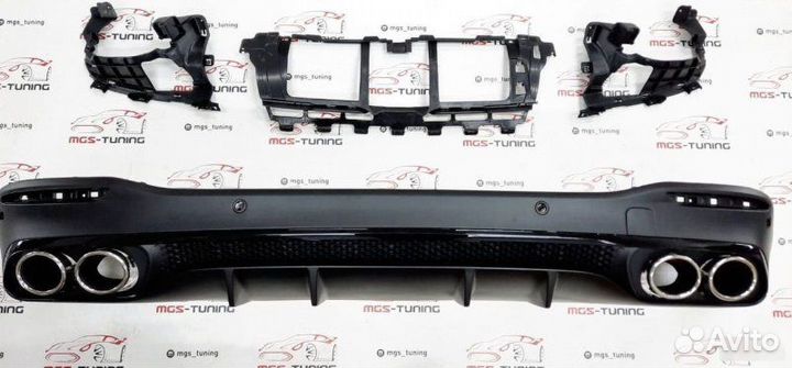 Диффузор с Chrome насадками 53 на GLE-Class V167