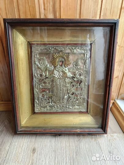 Икона старинная 19 век всех скорбящих радость