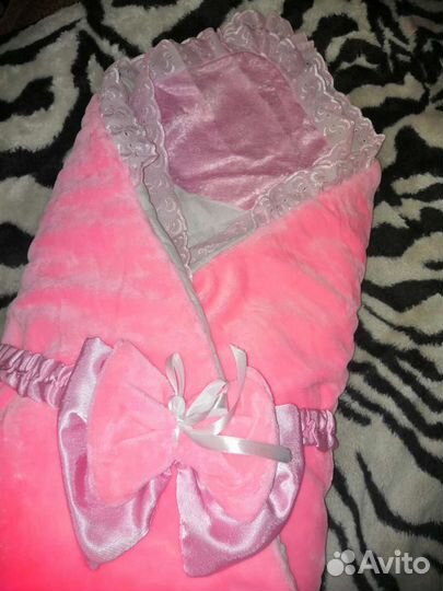 Конверт на выписку для девочки осень зима