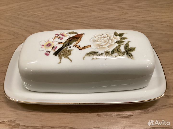 Масленка Райские птицы фарфор Япония