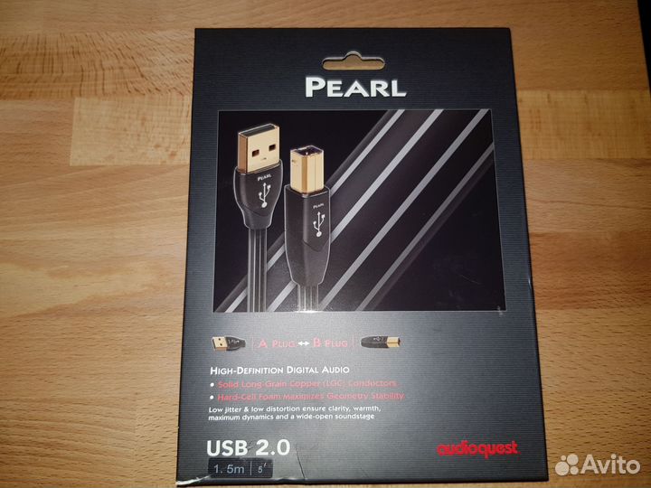 Кабель audioquest pearl a-b usb 2.0