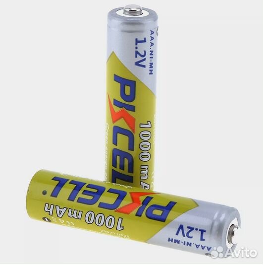 Мизинчиковые аккумуляторы (ааа) pkcell 1000 мАч