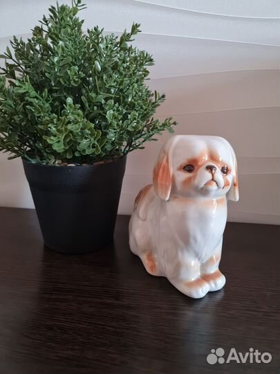 Фарфоровые статуэтки СССР пекинес