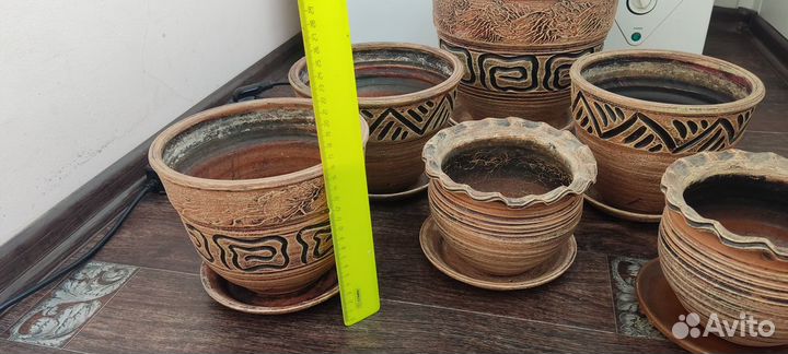 Горшки меандр весна беж