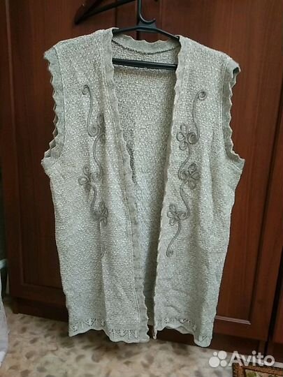 Безрукавка жен.р.54 лен