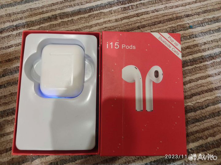 Беспроводные наушники новые, ipods15