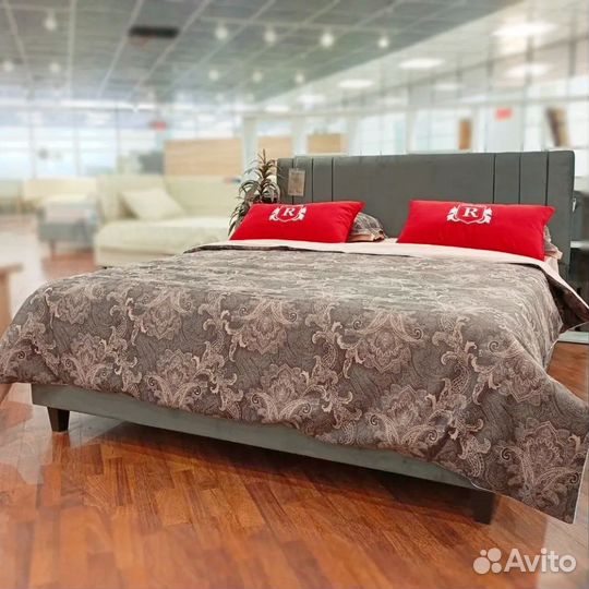 Кровать Жардин 160х200 с подъёмный механизм велюр